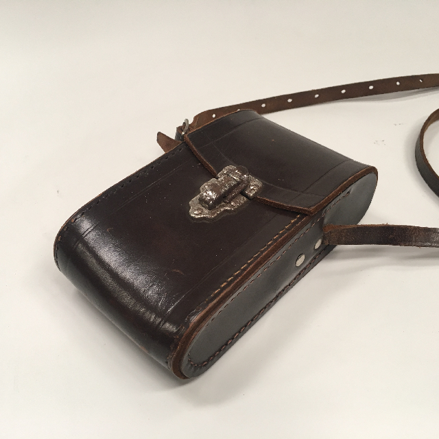 CAMERA CASE, Brown Leather